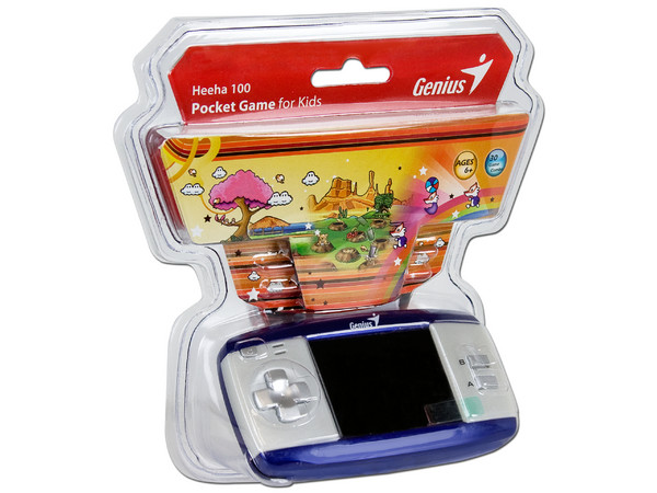 Genius Pocket Game Heeha 100 con 30 juegos a color tipo arcade clásicos instalados.