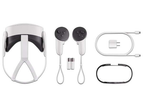 Lentes de Realidad Virtual Meta Quest 3S: Procesador Snapdragon XR2 Gen 2, Almacenamiento de 128GB, Resolución 1832 x 1920, Color Blanco.