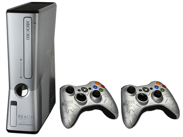 Xbox 360 Slim Halo Reach Console Limited Edition incluye dos controles y juego HALO REACH