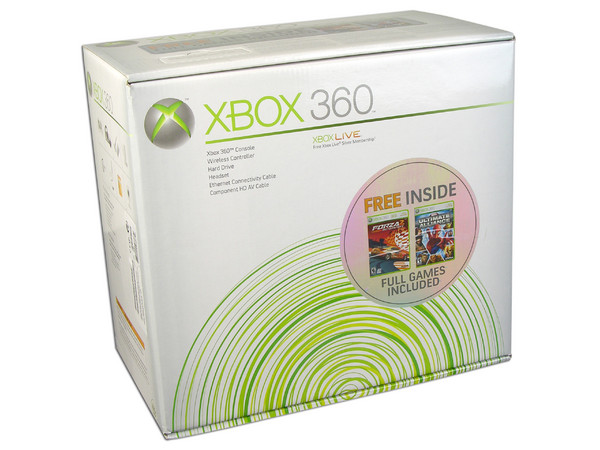Microsoft Xbox 360, Incluye los Juegos Marvel Ultimate Alliance y Forza Motorsport 2