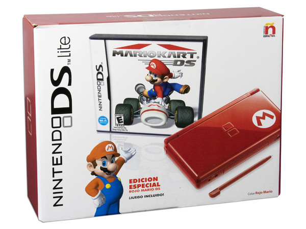 Nintendo DS Lite Edición Especial Rojo incluye MarioKart DS