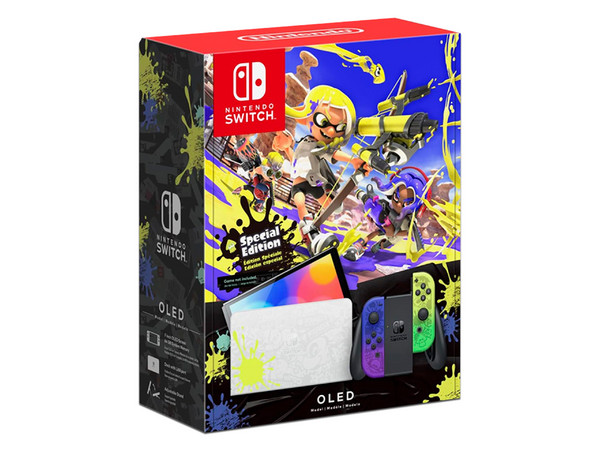 Consola híbrida Nintendo Switch OLED, 64GB, Edición Splatoon 3.