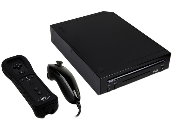 Consola Nintendo Wii Negra. Incluye New Super Mario Bros + Super Mario Galaxy Soundtrack.