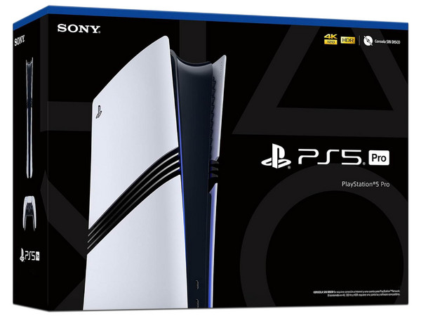 Consola Sony PlayStation 5 Pro de 2TB, Edición Digital, 4K, 120fps, HDR, Wi-Fi, Color Blanco.