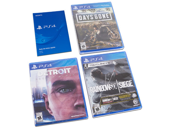 Consola Sony PlayStation 4 de 1TB con 1 control. Megapack de videojuego Days Gone.