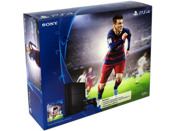 Consola Sony PlayStation 4 con juego FIFA 16