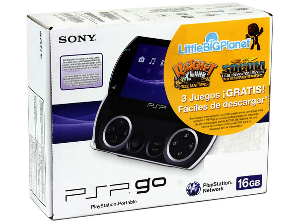 Consola SONY PSP Go incluye 3 juegos (Little BIG Planet, Ratchet & Clank  y SOCOM U.S. Navy Seals)