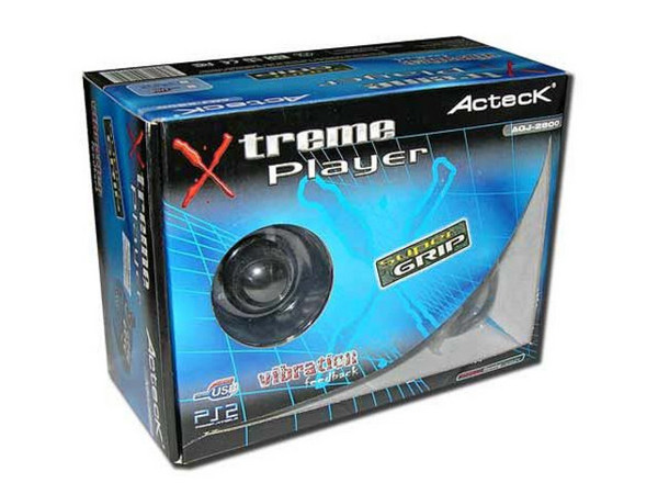 Control tipo ARCADE Xtreme Player, 8 botones programables, vibración, Compatible con PS2 y PC (USB).