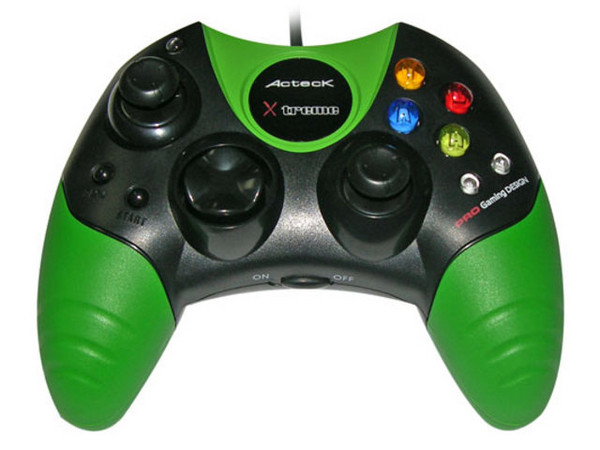 Game Pad Acteck para Xbox y PC (USB), 8 botones de acción, 2 Sticks análogos, 2 motores de vibración.
