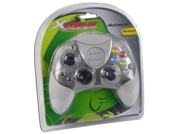 Game Pad Acteck Crystal Edition Inalámbrico para Xbox y PC (USB), 8 botones de acción, 2 Sticks análogos, 2 motores de vibración.