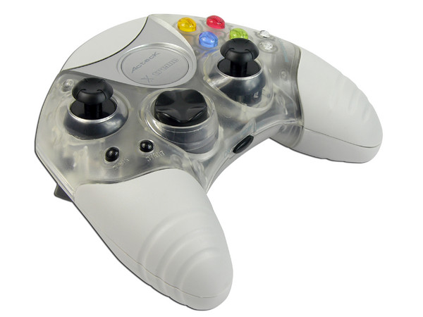 Game Pad Acteck Crystal Edition Inalámbrico para Xbox y PC (USB), 8 botones de acción, 2 Sticks análogos, 2 motores de vibración.