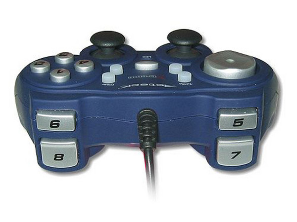 Game Pad Xtreme Shock Pro Kids, 12 Botones de acción y 2 Motores de vibración, USB. (para manos chicas)