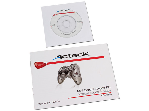 Game Pad Xtreme Shock Pro XR Kids, 10 Botones de acción y 2 Motores de vibración, USB.