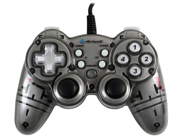 Game Pad Xtreme Shock Pro XR Kids, 10 Botones de acción y 2 Motores de vibración, USB.