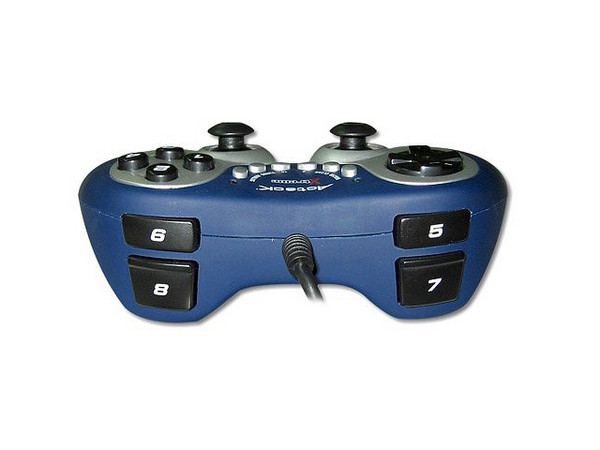 Game Pad Xtreme Shock Pro 2, 8 botones de acción, 2 Sticks análogos, 2 motores de vibración, Conexión USB. (para manos grandes)