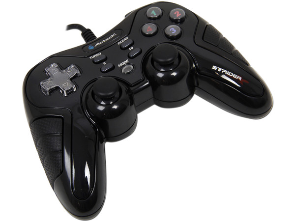 Gamepad  Acteck Strider X, con 10 Botones de acción y 2 Motores de vibración, USB.