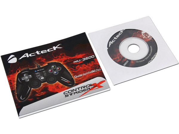 Gamepad  Acteck Strider X, con 10 Botones de acción y 2 Motores de vibración, USB.