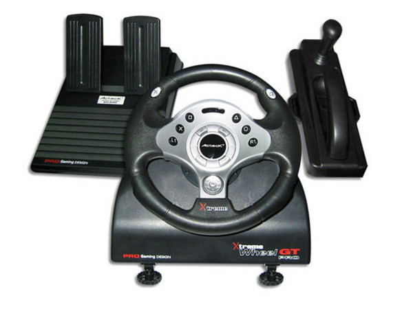 Volante Acteck Xtreme Wheel GT compatible con PC (USB), XBOX y Play Station 2