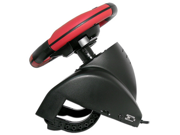 Volante Acteck Xtreme Wheel GT compatible con PC (USB) y Play Station 2. Color Negro/Rojo