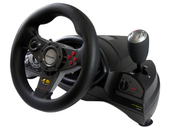 Volante Acteck Xtreme PRO, compatible con PC (USB), Play Station 2, XBOX y GC.
