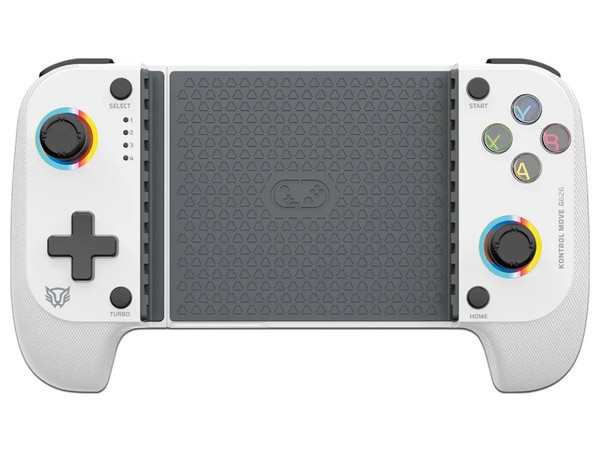 Gamepad Balam Rush Kontrol Move G626, Inalámbrico, Bluetooth 5.0, Compatible con Android e iOS, Botones Mecánicos, Gatillos Sensibles, Funciones Turbo, RGB, Recargable, Color Legend Blanco.