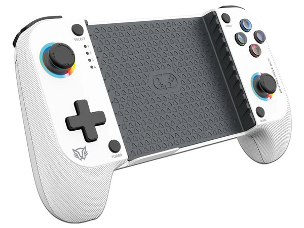 Gamepad Balam Rush Kontrol Move G626, Inalámbrico, Bluetooth 5.0, Compatible con Android e iOS, Botones Mecánicos, Gatillos Sensibles, Funciones Turbo, RGB, Recargable, Color Legend Blanco.