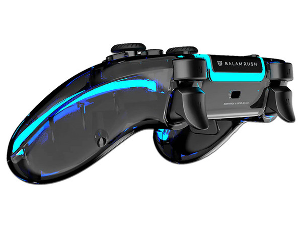Control Inalámbrico Balam Rush Kontrol Lucid G690, Compatible con PS5, Android, iOS y PC, RGB, Transparente.