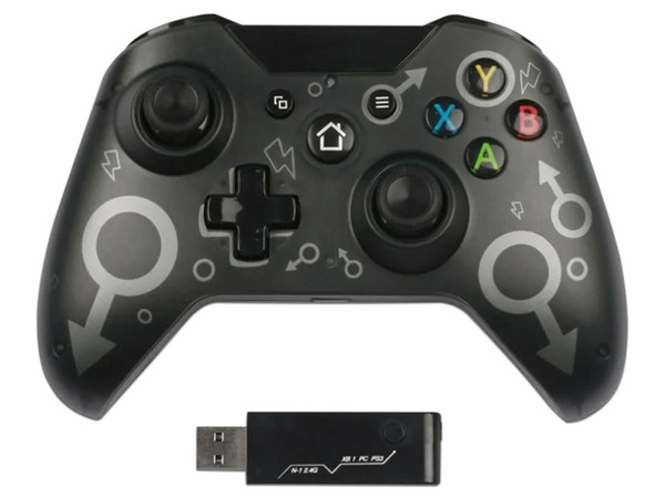 Control Inalambrico Blackpcs N-1, Compatible Con Xbox One, PS3 , PC. Color Negro