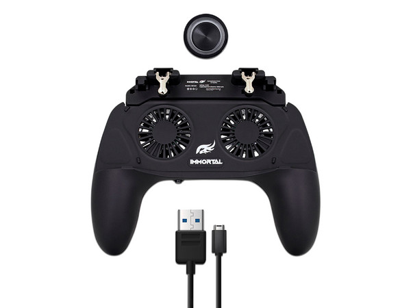 Control IMMORTAL IMCG01 para Smartphone, Control con Ventiladores y Gatillos. Color Negro.