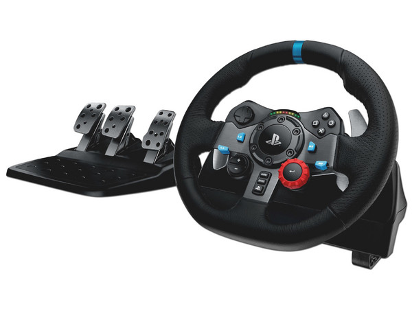 Combo Gamer Logitech Volante G29 + Driving Force Shifter.