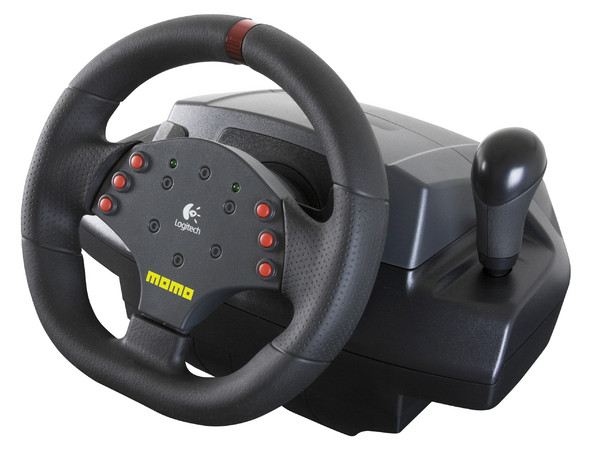 Volante Logitech MOMO Racing Force Feedback Wheel compatible con PC (USB)