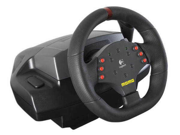 Volante Logitech MOMO Racing Force Feedback Wheel compatible con PC (USB)