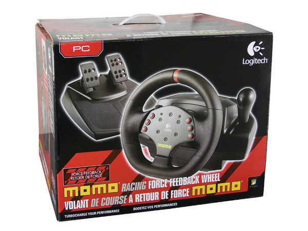 Volante Logitech MOMO Racing Force Feedback Wheel compatible con PC (USB)