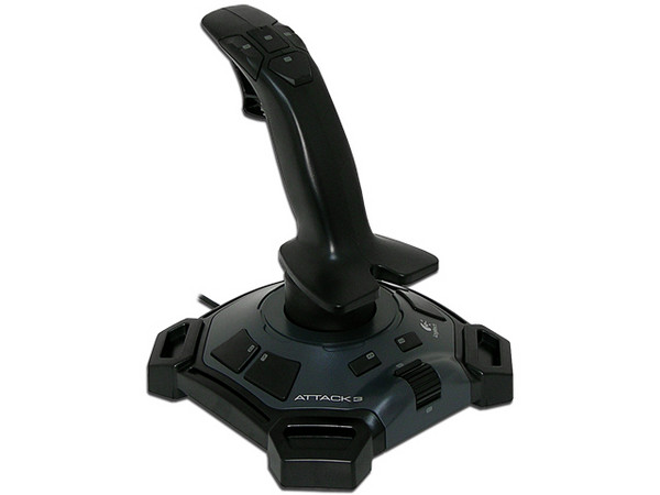 Joystick Logitech Attack 3 con 11 botones, USB