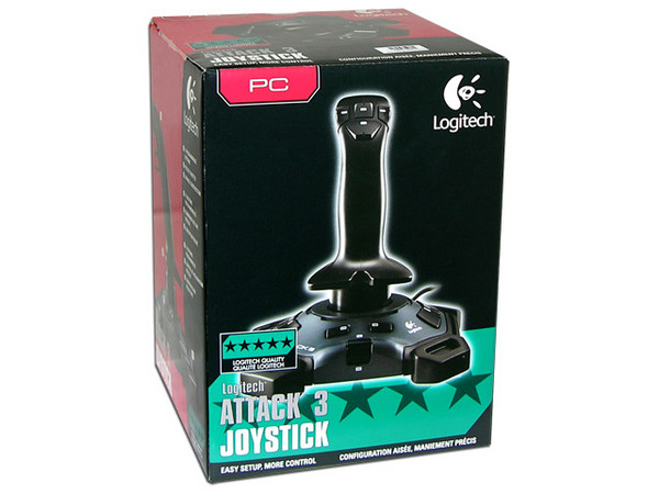 Joystick Logitech Attack 3 con 11 botones, USB