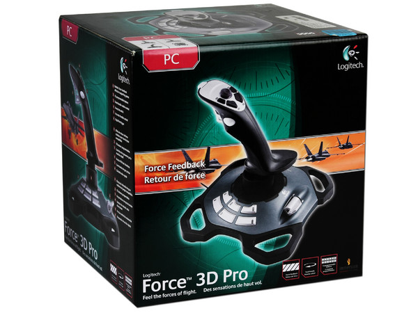 Joystick Logitech Force 3D Pro con 12 botones, USB