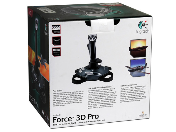 Joystick Logitech Force 3D Pro con 12 botones, USB
