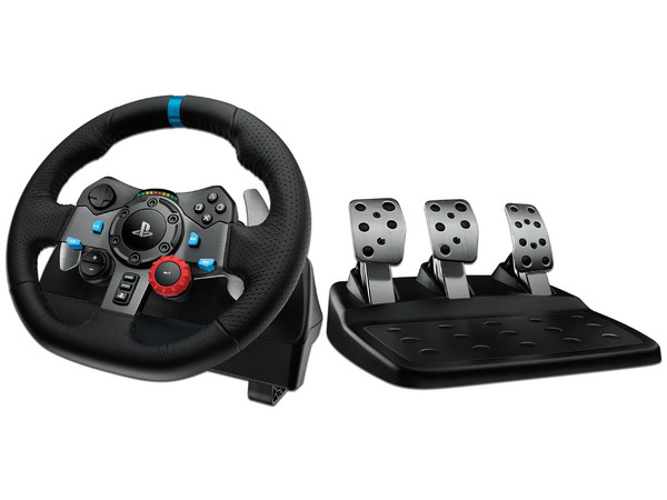 Volante y Pedales Logitech G29 SE Driving Force, Alámbrico, USB, Compatible con PC y PlayStation. Color Negro.