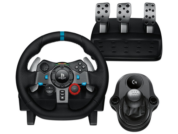 Volante y Pedales Logitech G29 SE Driving Force, Alámbrico, USB, Compatible con PC y PlayStation. Color Negro.