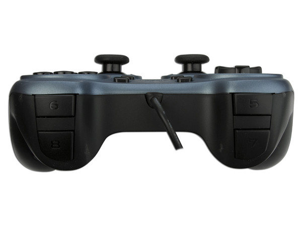 Game Pad Logitech para PC, 10 botones, 2 Sticks análogos, 2 motores de vibración. USB