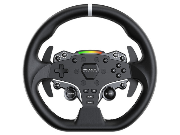 Volante y Pedales MOZA Racing RS20, Alámbrico, USB, Compatible con PC. Color Negro.