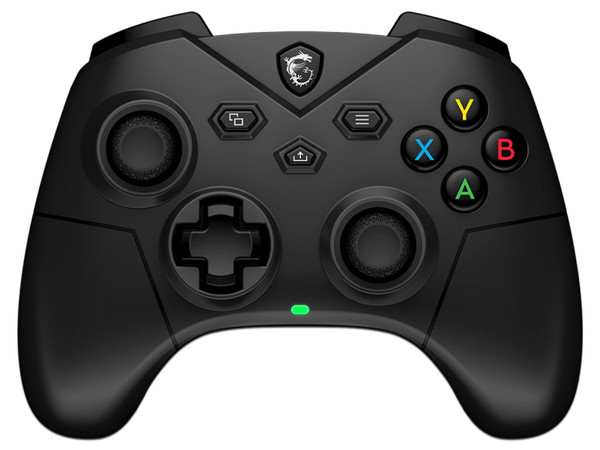 Control MSI FORCE GC300 W inalámbrico, 12 botones programables, retroalimentación de vibración, compatible con PC, PS4 y PS5, batería recargable de hasta 15 horas.