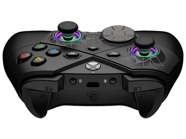 Control MSI FORCE Pro W inalámbrico, Retroalimentación de Vibración, compatible con PC, Xbox One y Xbox Series, Color Negro