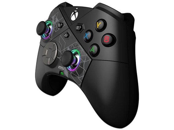 Control MSI FORCE Pro W inalámbrico, Retroalimentación de Vibración, compatible con PC, Xbox One y Xbox Series, Color Negro