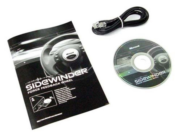 Volant Microsoft SideWinder Force Feedback – PC – Jeu De Course – Occasion