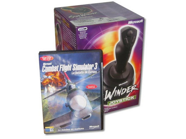 Joystick Microsoft SideWinder 1.0 con Combat Flight Simulator 3