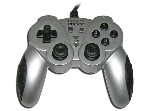 Game Pad Perfect Choice, 8 Botones de acción y 2 Motores de vibración, USB. (para manos chicas)