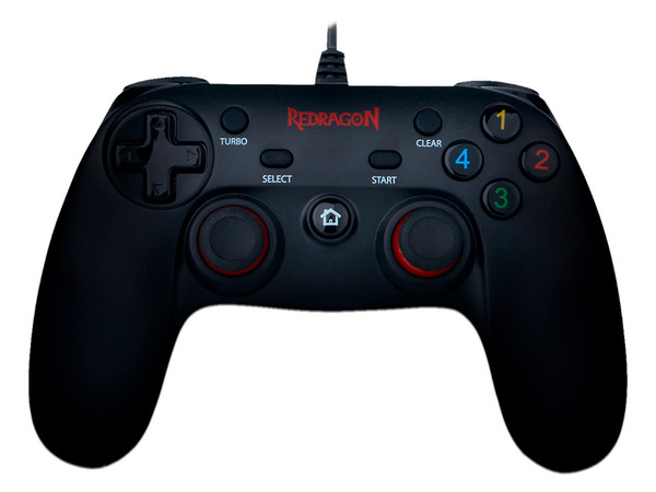 Control Alámbrico Redragon G807 para PC y PS3. Color Negro.