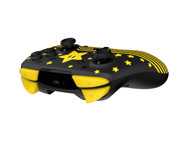 Control Inalámbrico Turtle Beach Rematch Estrella de Super Mario, Compatible con Nintendo Switch. Color Negro.