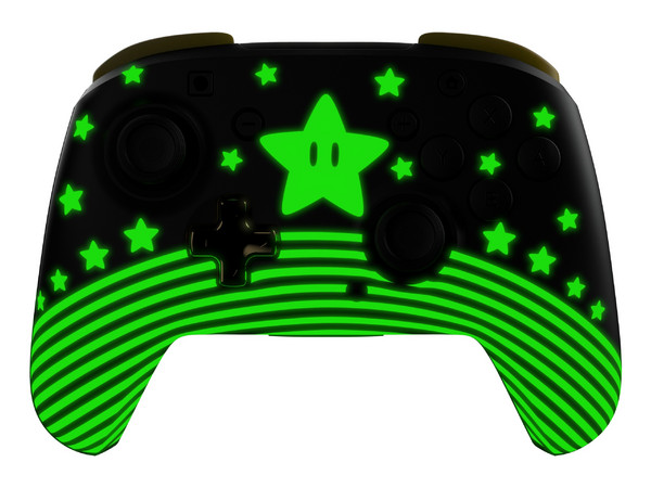 Control Inalámbrico Turtle Beach Rematch Estrella de Super Mario, Compatible con Nintendo Switch. Color Negro.